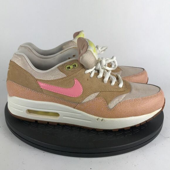 Nike Air Max 1 PRM Dusted Clay/Pink Running Shoes 454746-201 Women’s Size 9 - Picture 4 of 13
